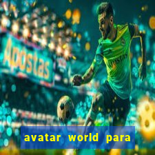 avatar world para colorir e imprimir